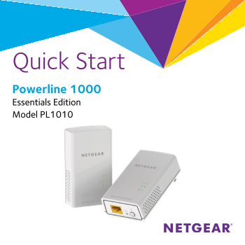 Netgear PL1010 - Powerline 1000 Installation Guide - Page 1