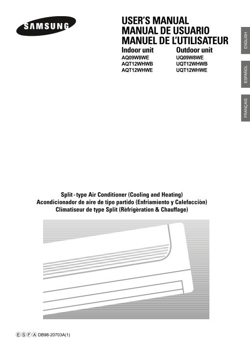 Samsung AQT12WHWE Mid User's Manual - Page 1