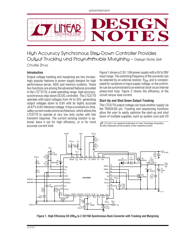 LINEAR dn364f Data Manual - Page 1