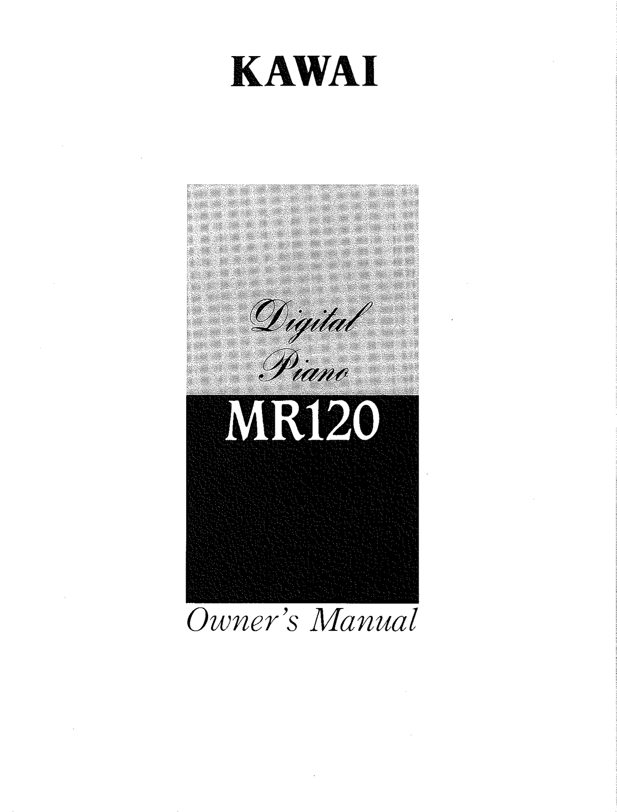 KAWAI MR120 User Manual - Page 1