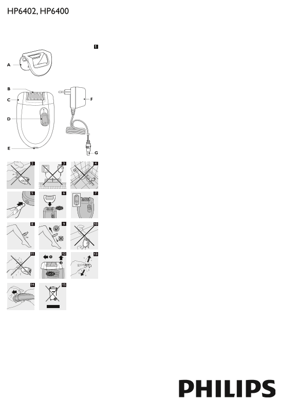 PHILIPS HP6402, HP6400 User Guide and Owner's Manual - Page 1