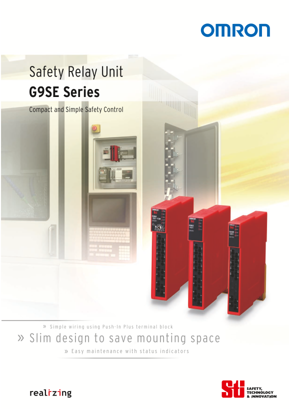 OMRON Safety Relay Unit G9SE G9SE Series Catalog - Page 1