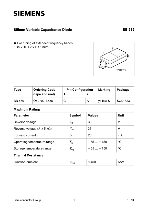 Siemens BB 639 User Guide and Manual - Page 1