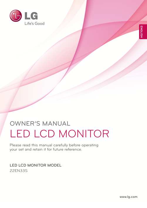LG 20~29 inches Display - 22EN33S-BA ACN Product Specifications English - Page 1