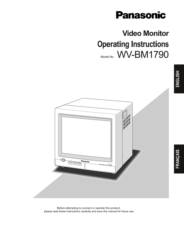 Panasonic WVBM1790 User Guide - Page 1