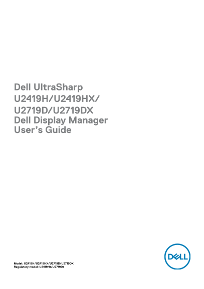 Dell U2719D Dell Display Manager User's GuideCombined output for the provided titles:Dell Vostro 3660 3669 Owner's ManualDell U2719D Dell Display Manager User's Guide - Page 1