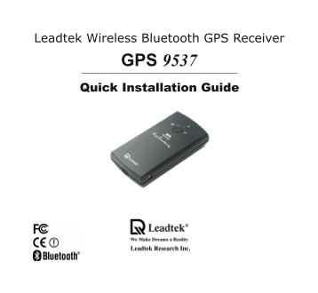 Leadtek GPS 9537 User Manual - Page 1