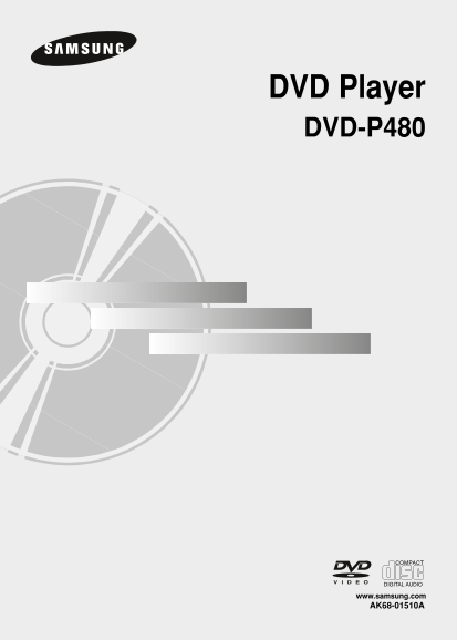 Samsung DVD Player DVD-P480 User's Manual - Page 1