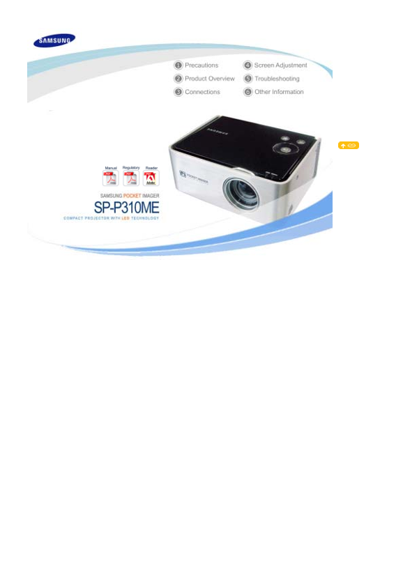 Samsung SP-P310ME User Guide for Projector - Page 1