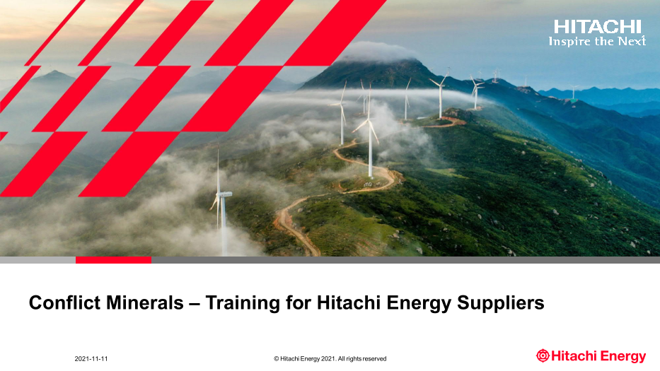 ABB Conflict Minerals Training Supplier Hitachi Energy Delete User Manual - Page 1