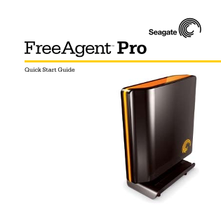 Seagate FreeAgent Pro Classic Desktop External Hard Drive Quick Start Guide - Page 1