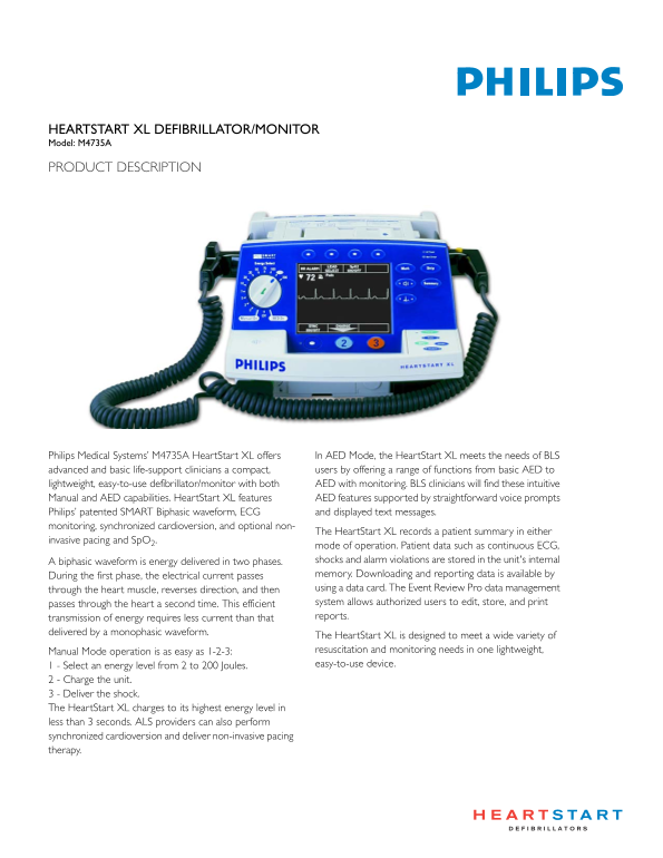 Philips M4735A User Guide - Page 1
