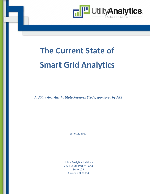 ABB The Current State of Smart Grid Analytics (Smartology) White Paper - Page 1
