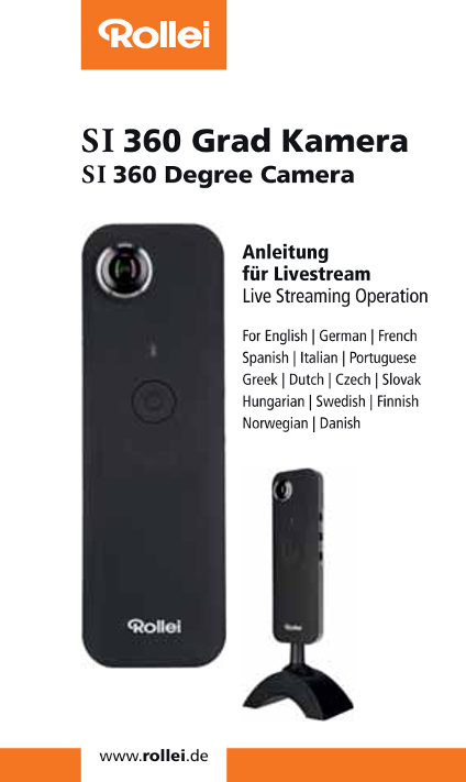 Rollei 360 Degree Camera SI360 Operation Manual (FR) - Page 1