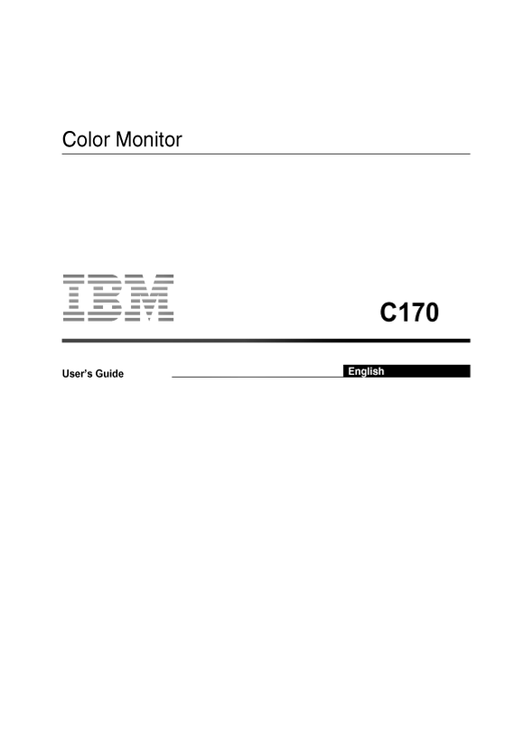 LG TC170H.ALUSW Monitor User Guide - English - Page 1