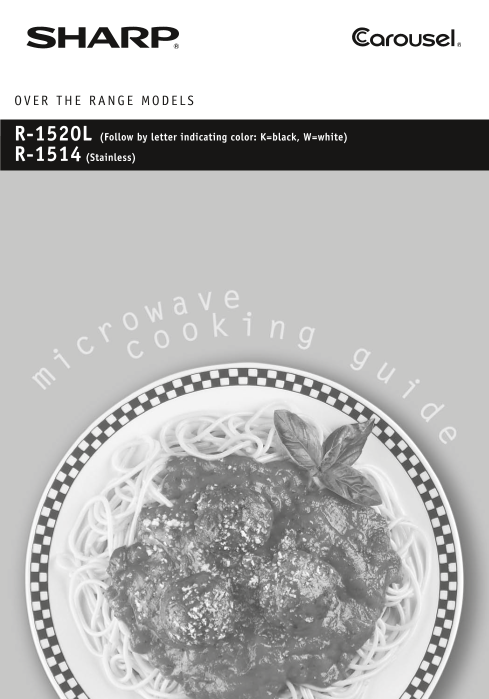 SHARP R-1514, R-1520LK Operation Manual - Page 1