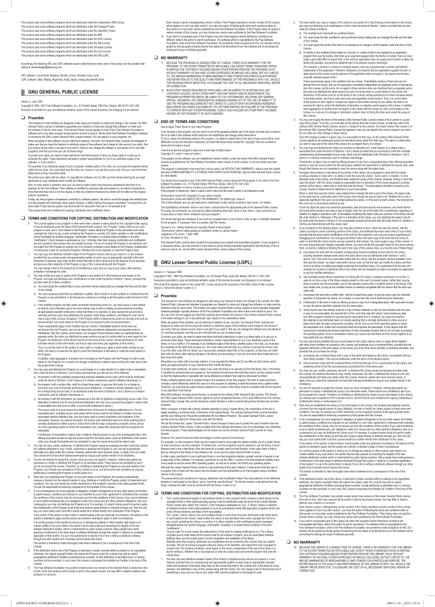 Samsung LA52A750R1F Open Source Code Guide - Page 1