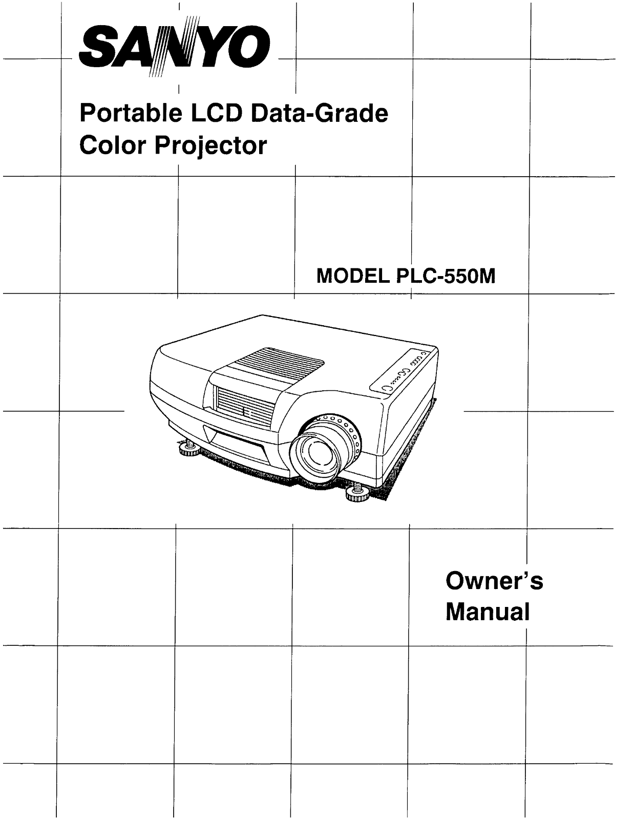 SANYO PLC550M Projector User Manual - Page 1