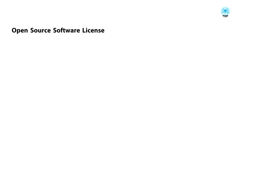 Epson High-End Engineering Projector EB-Z9800 Z9850W B1585W B1500 B1575WU Z9750WU Z9900 Open Source Software License - Page 1