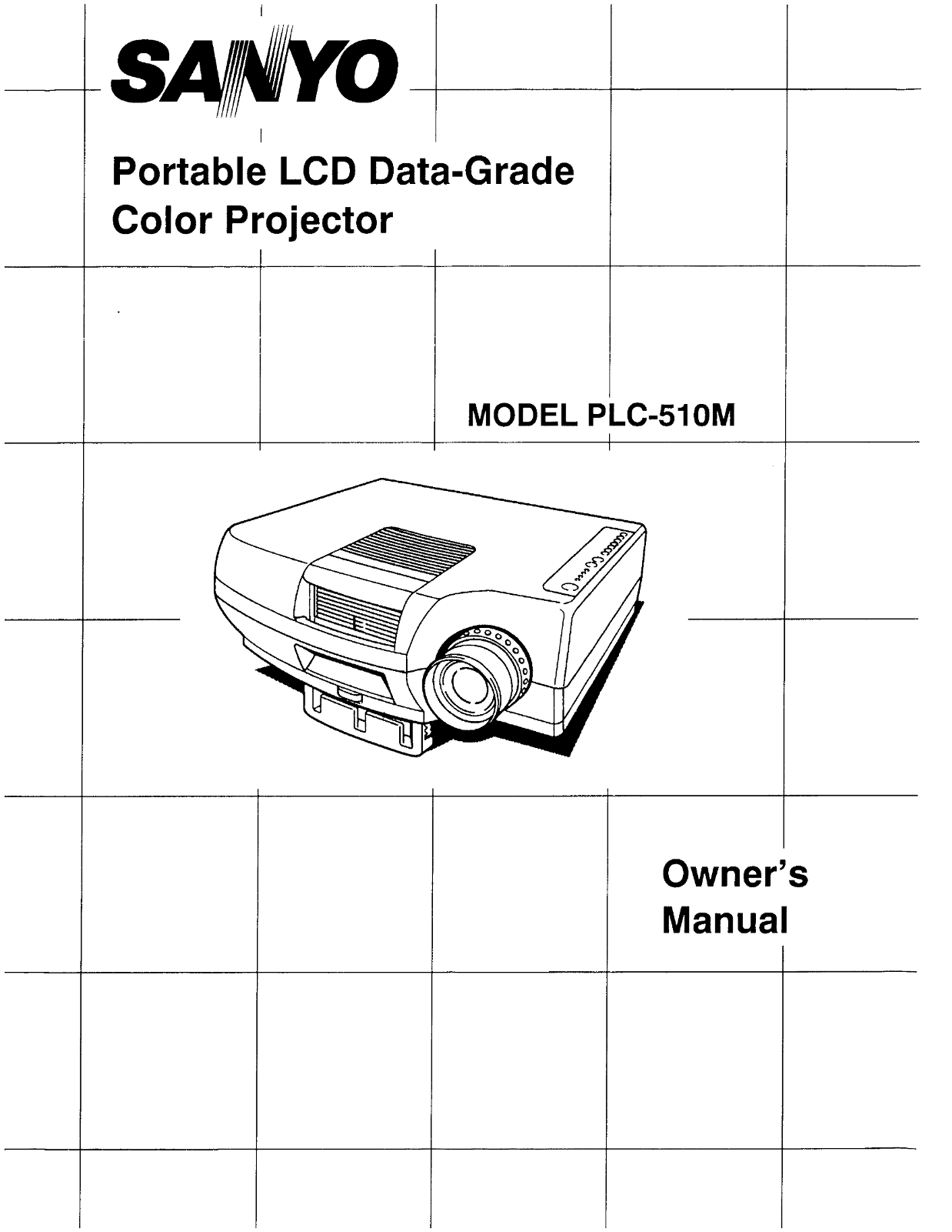 SANYO PLC510M Projector User Manual - Page 1