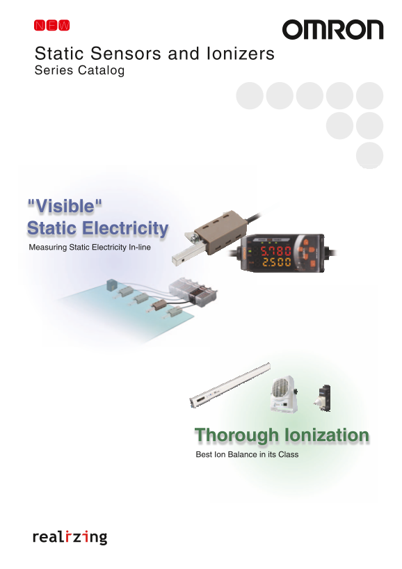 OMRON Power Supply Other Static Eliminators (High Performance Fan Type) ZJ-FA10 Static Sensors and Ionizers Series Catalog - Page 1