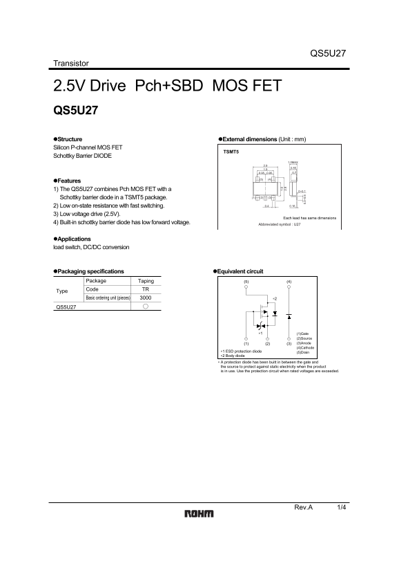 ROHM QS5U27 User Guide - Page 1