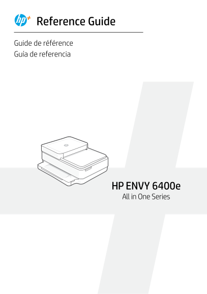 HP ENVY 6400e All-in-One Printer Series Reference Guide - Page 1