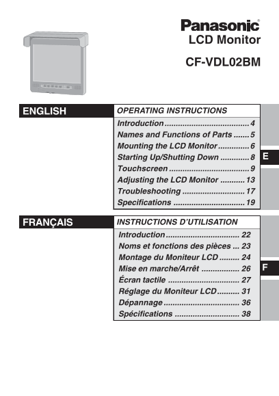 Panasonic CFVDL02BM User Guide - Page 1