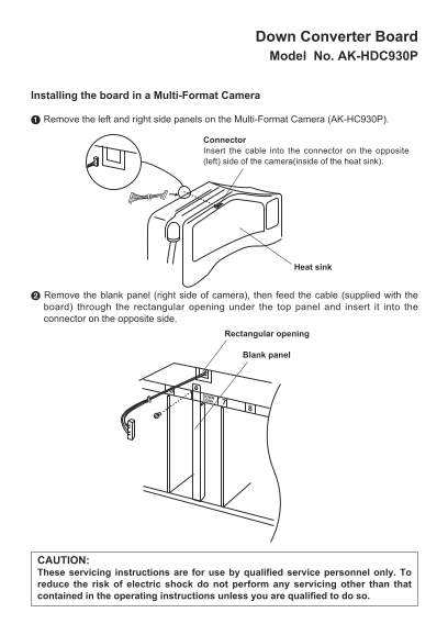 Panasonic AKHDC930P User Guide - Page 1