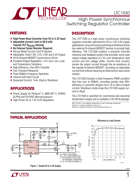 LINEAR TECHNOLOGY LTC1530 User's Manual - Page 1