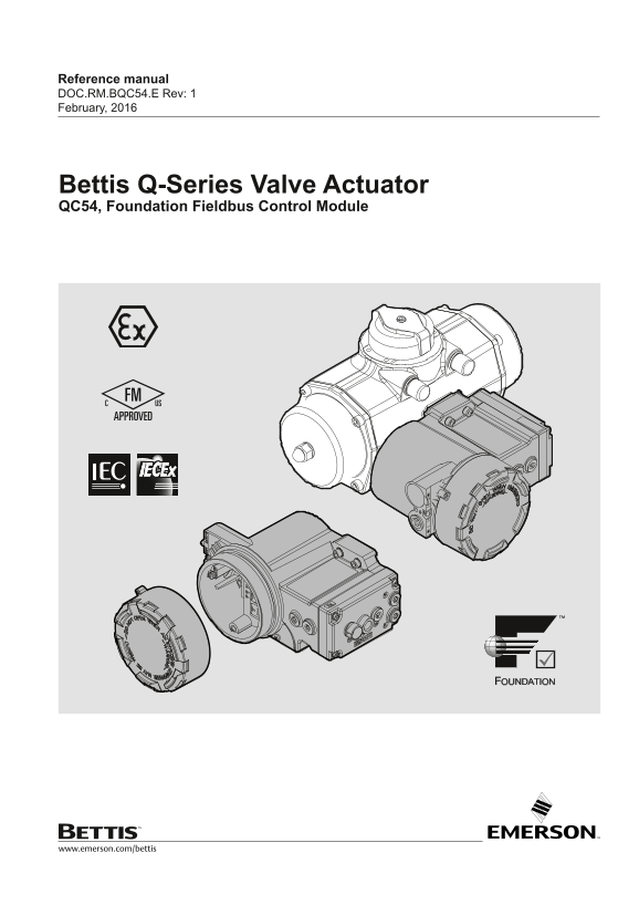 EMERSON Manual Reference Manual-QC54 Control Module Bettis - Page 1