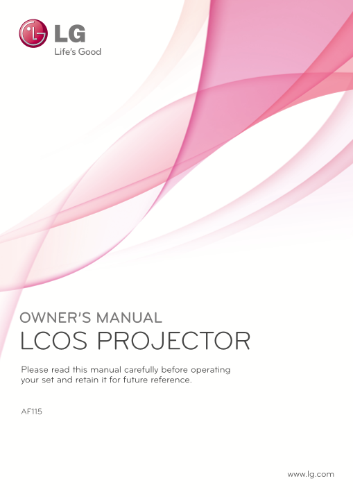 LG Home Projector AF115.ACN Product Specification - English - Page 1