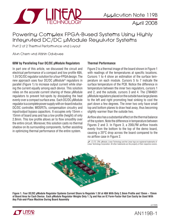 LINEAR AN119B-1 Data Handbook/Manual - Page 1