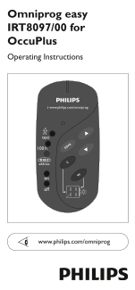 PHILIPS Omniprog easy IRT8097 00 for OccuPlus User Manual - Page 1