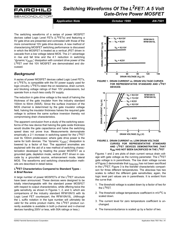 Fairchild AN-7501 Data Handbook - Page 1