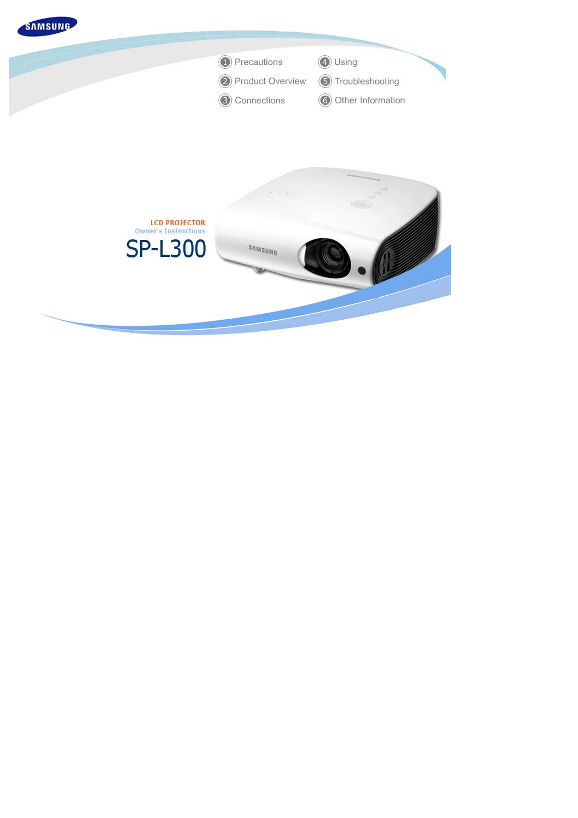 Samsung SP- L300W Projector User's Manual _Part 2 Product Assembly and Setup - Page 1