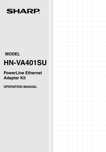 SHARP HNVA401SU Operation Manual - Page 1