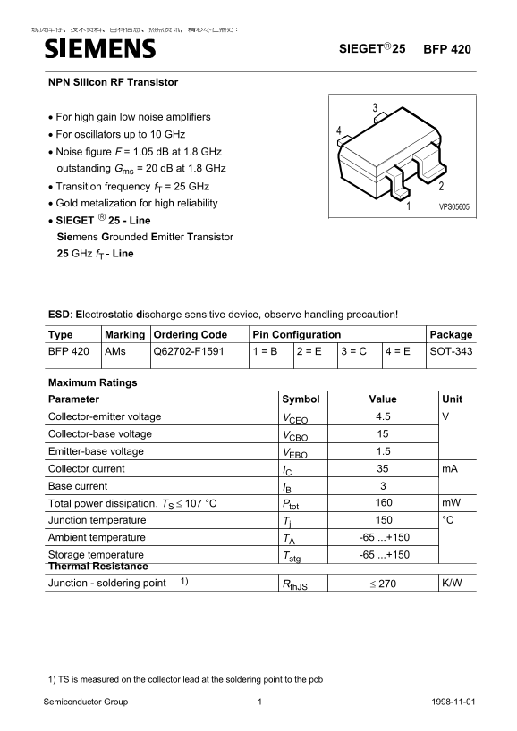 SIEMENS BFP 420 Owner's Manual - Page 1