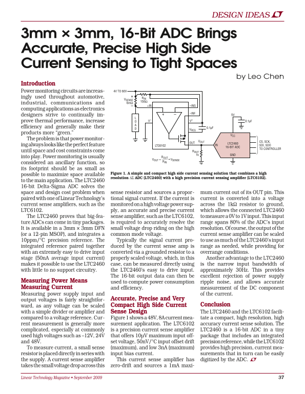 LINEAR LTC2460 User Guide and Manual - Page 1