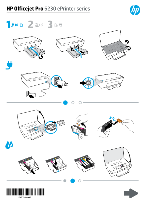 HP OfficeJet Pro 6230 ePrinter Series Install Poster - Page 1