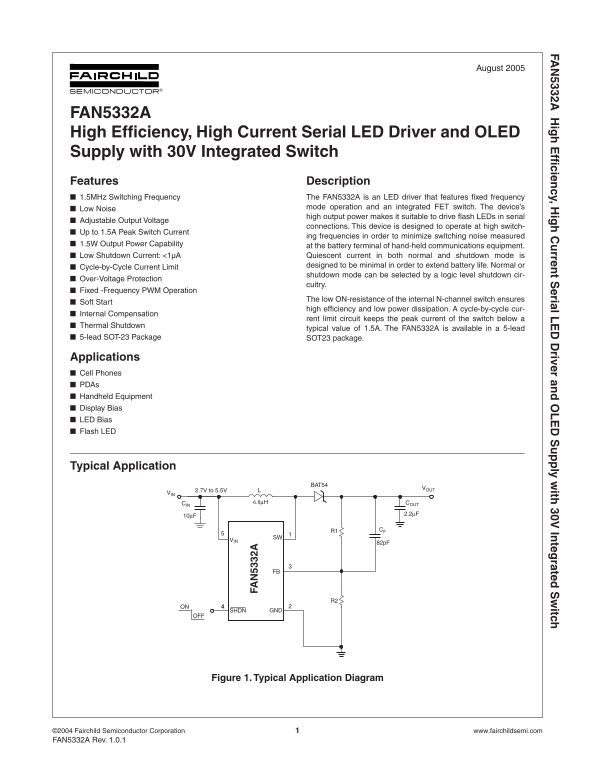 Fairchild Fan5332A User's Guide - Page 1