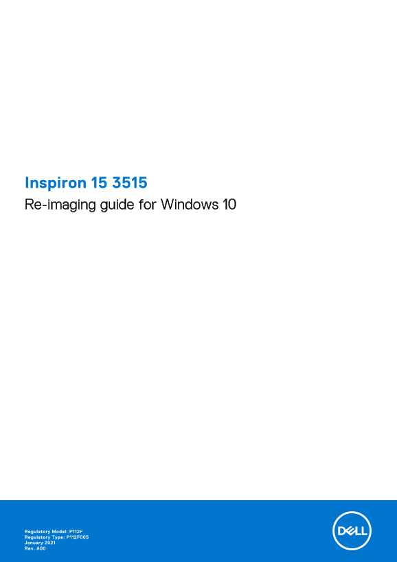 Output:Dell Inspiron 15 3515 Re-imagining Guide for Windows 10Dell Vostro 3660 3669 Owner's Manual and User Guide - Page 1