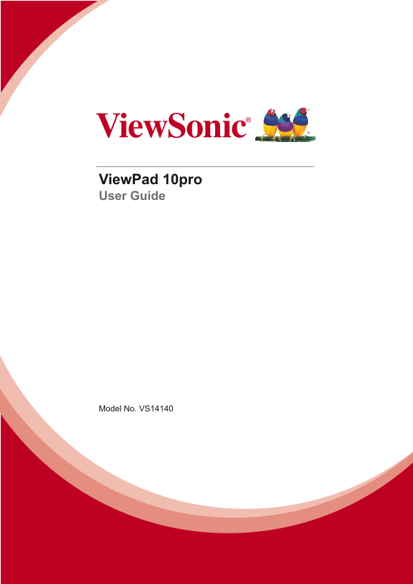 ViewSonic ViewPad 10pro User Guide - Page 1