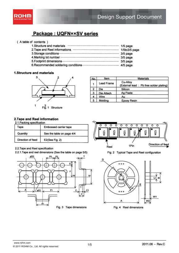ROHM UQFNxxSV series User's Manual - Page 1