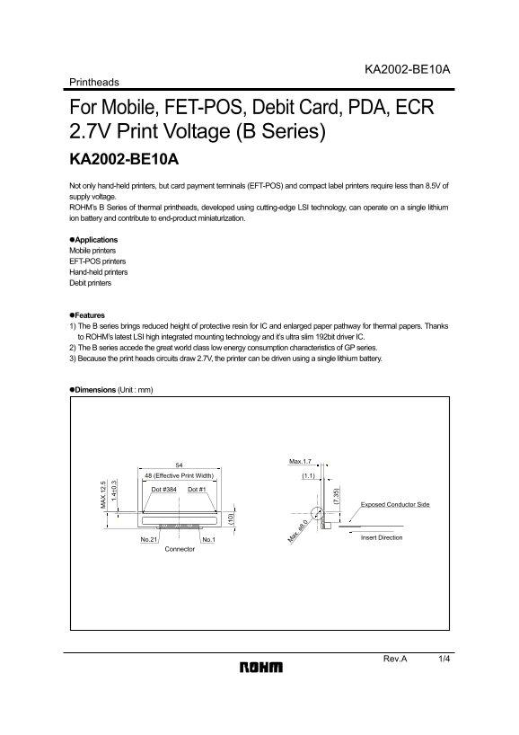 ROHM KA2002-BE10A User Guide - Page 1