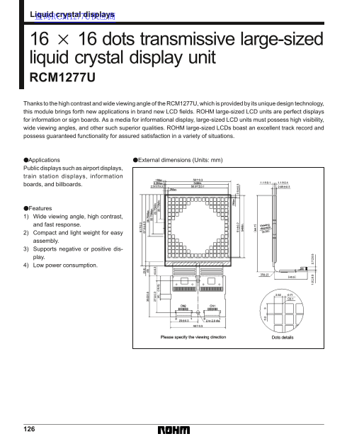 ROHM RCM1277U Data Sheet - Page 1