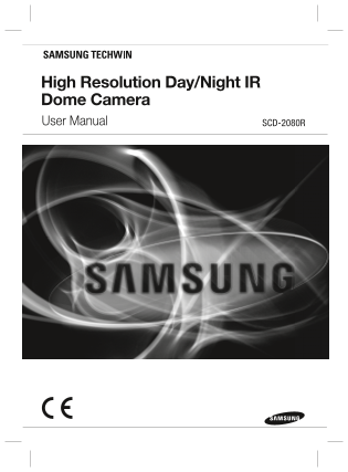 Samsung SCD-2080R High Resolution Day Night IR Dome Camera User Manual - Page 1