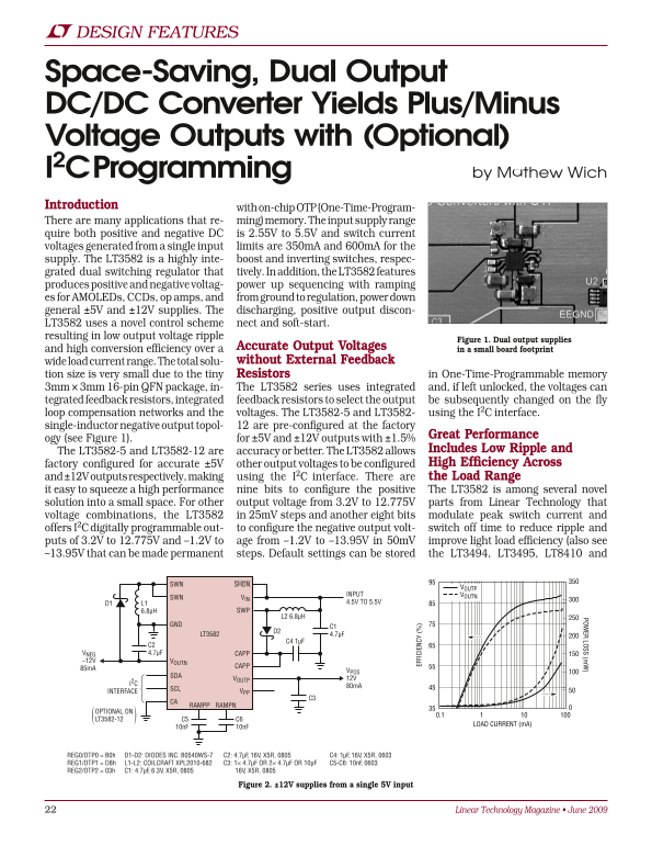 LINEAR LT3582 User Guide - Page 1