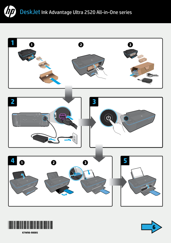 Hewlett-Packard HP DeskJet Ink Advantage Ultra 2529 Series Installation Poster - Page 1