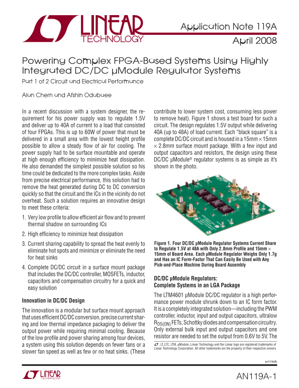 LINEAR Application Note 119A - Page 1